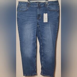 DKNY Mens Capri Breeze Blue Bedford Slim Fit Denim Jeans Size 36 X 29